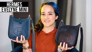 HERMES EVELYNE 16 MINI BAG  7RP LINSERT REVIEW  What Fits Inside  First Impressions [upl. by Zeph]