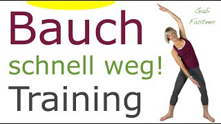 ☝️20 min Bauch schnell weg Training  straffe Körpermitte im Stehen ohne Geräte [upl. by Elazaro]