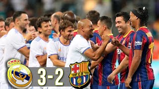 LEGENDS Real Madrid х Barcelona Show Figo RCarlos Ronaldinho RivaldoEl Clasico 2021 [upl. by Akeenat892]