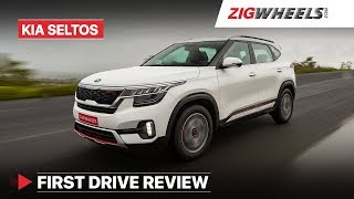 Kia Seltos India  First Drive Review  Launched at Rs 969 lakh  Interior Features amp Top Speed [upl. by Lamson]