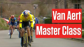 Behind Vismas Victory Van Aerts Role in Omloop Het Nieuwsblad 2024 [upl. by Oguh]