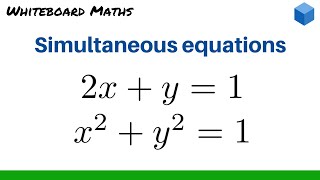 Solving nonlinear simultaneous equations [upl. by Marys]