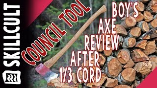 Council Tool Boys Axe After Cutting 13rd Cord of Firewood Review [upl. by Aisila]