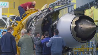 Russias Locallymade PD14 Turbofan Engine for MC21310 Jetliner [upl. by Hakon]