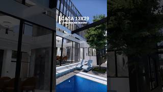 Modern House Design ☝ Video Tour with 3 Bedrooms  13x29m 3 Storey P2 architecture design [upl. by Aimek]