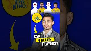 csk retain player list for ipl 2025 shorts csk ipl iplauction [upl. by Meehan]