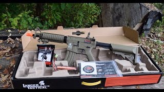 Lancer Tactical LT02 Airsoft M4 CQB [upl. by Suoirred]