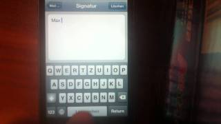 EMail Signatur beim iPhone ändern  so gehts [upl. by Enoitna]
