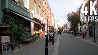 Morning Walk in Clerkenwell and Exmouth Market  London in 4K 60FPS [upl. by Shishko]