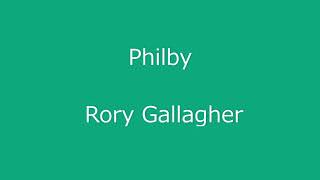 Philby Rory Gallagher guitar tab score [upl. by Tik860]