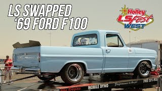 LSA 53 Swapped 69 Ford F100 at LS Fest West 2019 [upl. by Karalee562]