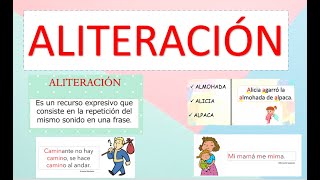 ALITERACIÓN PARA ESTIMULAR LA LECTURA Y ESCRITURA DE LOS NIÑOS [upl. by Niledam]