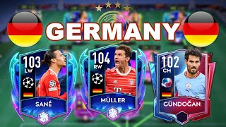 AMAZING GERMANY SQUAD BUILDER   FIFA MOBILE 22 [upl. by Andree]