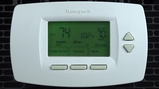 How to create schedules and control the 7000 Multipro thermostat  Resideo [upl. by Joletta]