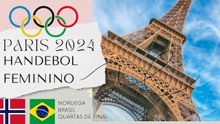 NORUEGA X BRASIL HANDEBOL FEMININO QUARTAS OLIMPIADAS olimpiadas2024 paris2024 [upl. by Eseekram503]