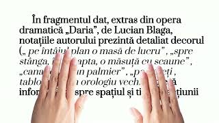 BACALAUREAT Subiectul al IIlea Rolul notațiilor autorului  textsuport„Daria” de Lucian Blaga [upl. by Notgnillew163]