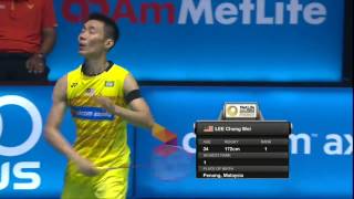 Celcom Axiata Malaysia Open 2017  Badminton SF M3MS  Lee Chong Wei vs Wong Wing Ki Vincent [upl. by Mullen]