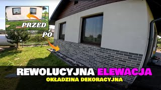 😱 NAJPROSTSZA ELEWACJA W POŁOŻENIU czyli AMK OKŁADZINA DEKORACYJNA 😍 PROSTY I SZYBKI MONTAŻ [upl. by Aip]