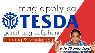 TESDA ONLINE APPLICATION TRAINING AND SCHOLARSHIP  FREE TESDA COURSES  HOW TO APPLY [upl. by Haral]