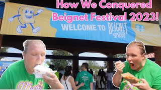 New Orleans Beignet Festival 2023 How we Conquered this festival without gaining 100 pounds [upl. by Einned]