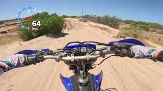 Port Gawler South Australia MX track with speedo [upl. by Ahsekal]