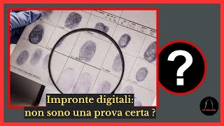 CRIMINOLOGIA Le impronte digitali sono davvero una prova certa truecrimestories criminologia [upl. by Attwood117]