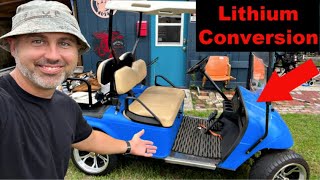 Converting my EZ GO Golf Cart to Lithium Batteries Watch before you BUY [upl. by Ihsir]