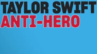 Taylor Swift Anti Hero  karaoke version [upl. by Etat]