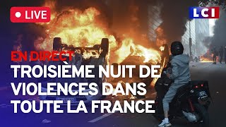 Troisième nuit de violences partout en France  EN DIRECT [upl. by Abigale912]