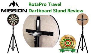 Mission RotaPro Travel Dartboard Stand Review [upl. by Nosneb]