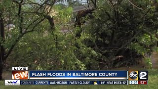 Flooding on Reisterstown Road at Cherryvale Plaza [upl. by Talanta53]