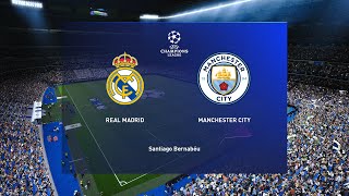 ريال مدريد 🤍 vs مانشستر سيتي 💙  4K 🔥🎮🏆 [upl. by Poppo]