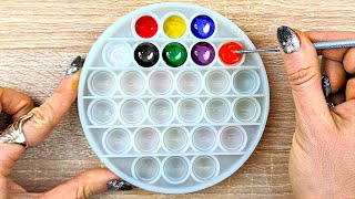 24 Colors Made from Just 3 Primary Colors  Acrylic Color Mixing Tutorial [upl. by Osicnarf]