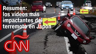 Resumen de las imágenes más impactantes del terremoto magnitud 75 en Japón [upl. by Nat]