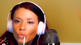 Close Up LipGloss with ASMR Mouth Sounds [upl. by Joanna]