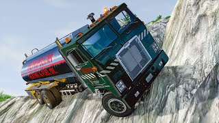 Cliff Drops 200  BeamNG DRIVE  SmashChan [upl. by Ecinnaj]