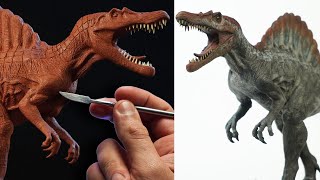 Sculpting SPINOSAURUS  Jurassic Park III  2001 [upl. by Siger]