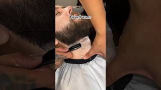 Beard line up He said most barbers push it too low sandiego barber beard asmr shaving [upl. by Achorn832]