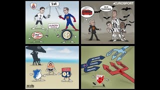 Yevropa Chempionlar ligasiga bagishlangan karikaturalar [upl. by Fisken]