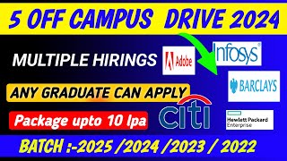 Infosys Recruitment 2024  off campus drive for 2024 2023 2022 2021 batch  latest off campus drive [upl. by Eicnan]