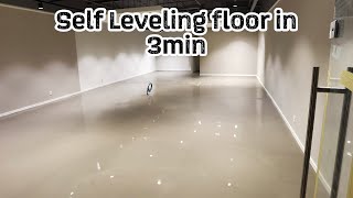 Self Leveling Floor •Timelapse• done at Rotterdam BPServicesEurope Thomsit Flooring selfleveling [upl. by Arutnev]