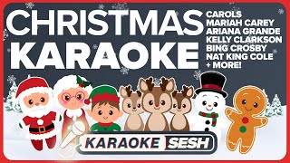 Christmas Songs Medley Karaoke Playlist with lyrics [upl. by Ardle]