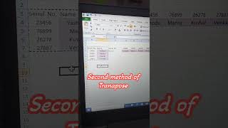 Exploring the benifits of Excel Transpose Function transpose exceltutorial [upl. by Ripley905]