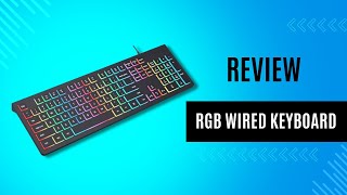 COLIKES RGB Backlit Wired Keyboard  REVIEW [upl. by Arrimat]