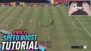 FIFA 21 SPEED BOOST TUTORIAL THE BRIDGE  NEW FANTASTIC FEATURE [upl. by Bekah]