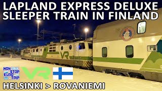 Santa Claus LAPLAND EXPRESS  VR Finland Deluxe Ensuite Sleeper Train Review [upl. by Tonry]