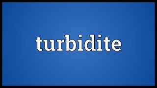 Turbidite Meaning [upl. by Sumner]