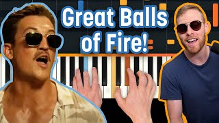 Great Balls Of Fire Piano CoverTutorial  Jerry Lee Lewis  How to play Great Balls Of Fire [upl. by Wynn]