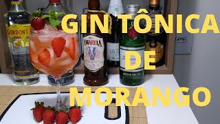 Como Fazer Gin Tônica De Morango [upl. by Kcirrag]