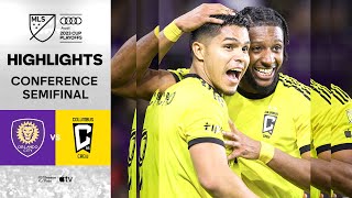 Conference Semifinal Red Card amp Extra Time Goals  Orlando City vs Columbus Crew  Highlights [upl. by Dorn722]